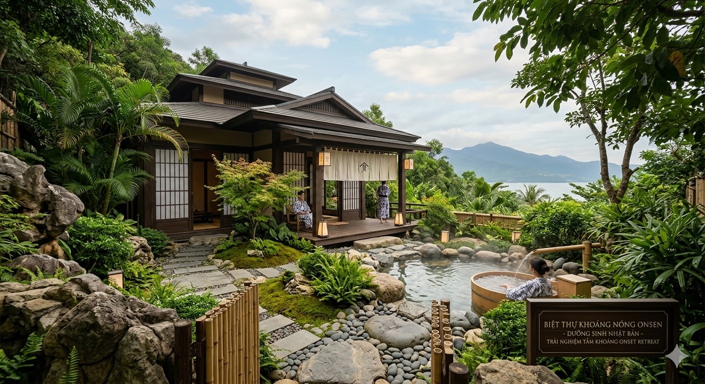 Biệt thự Khoáng nóng Onsen Vin Làng Vân Đà Nẵng